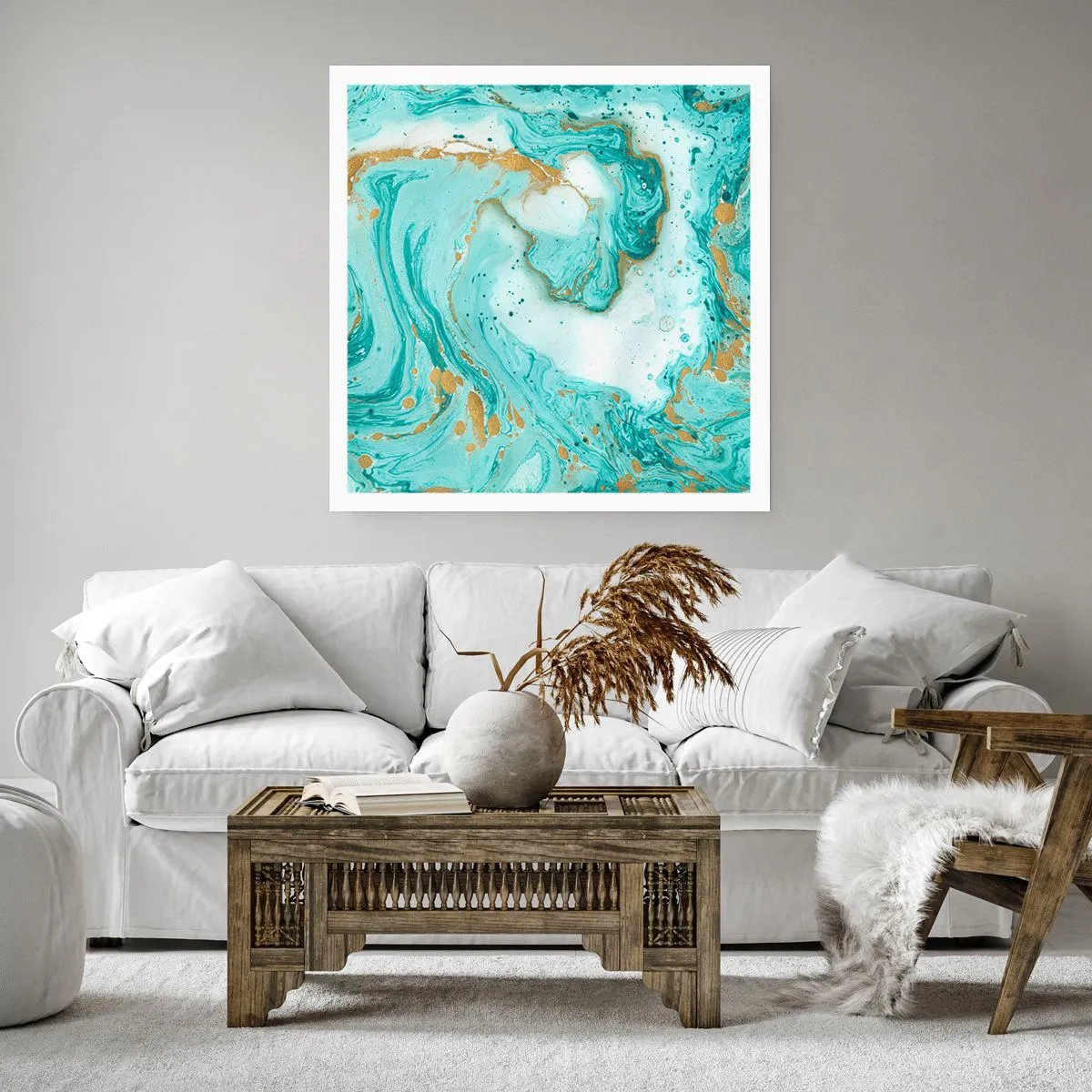 Pôster - Sob a grande onda do período Edo - 50x50 cm