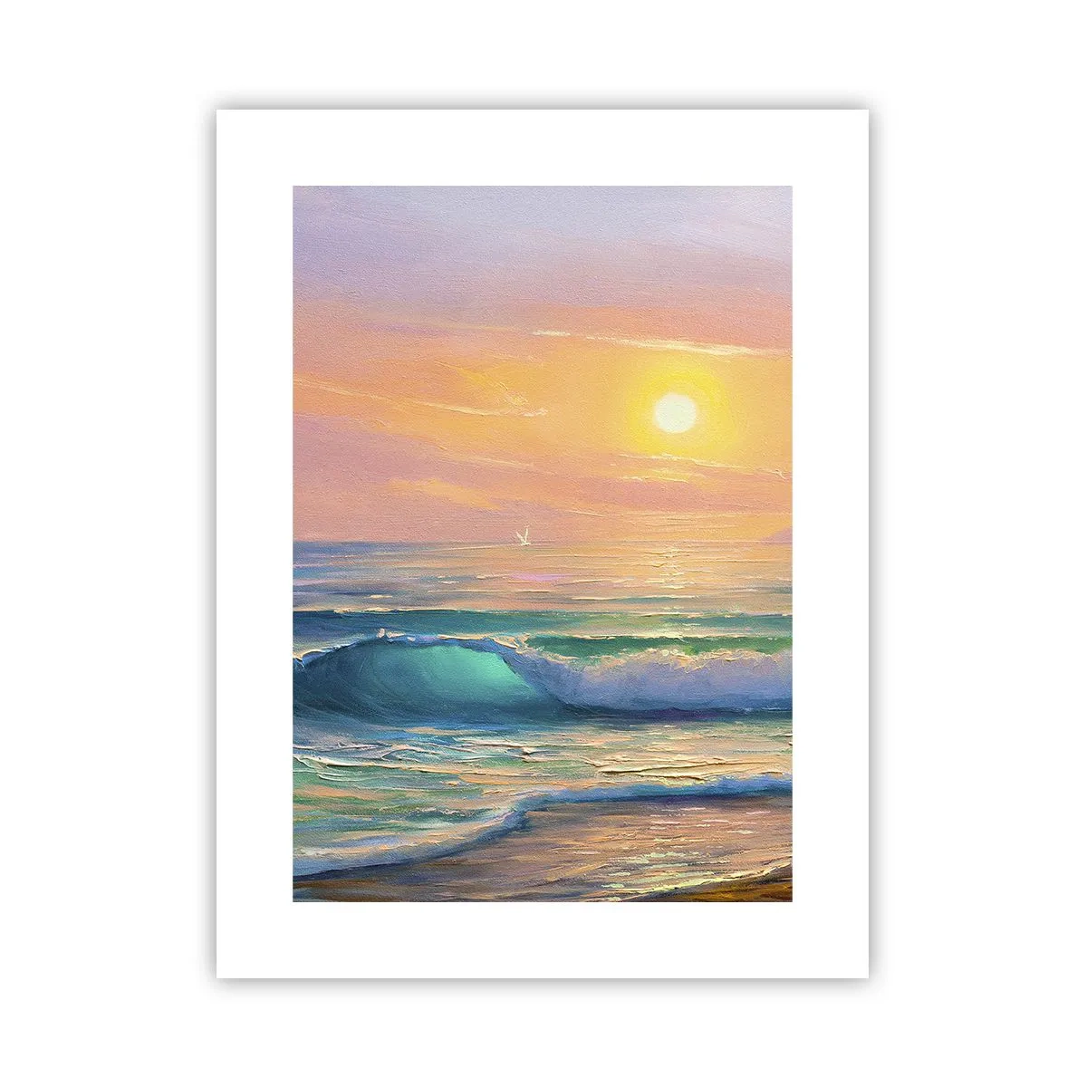 Pôster - O canto turquesa das ondas - 30x40 cm