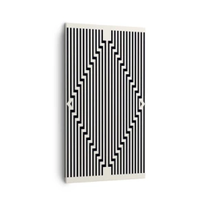 Quadro em tela - Ilusão geométrica - 45x80 cm