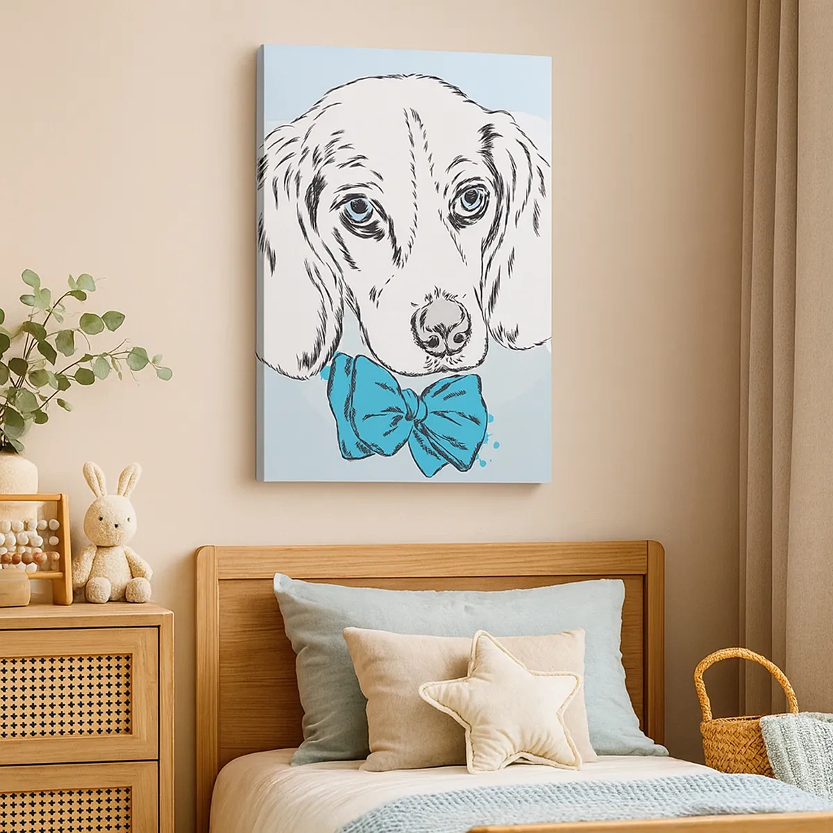 Quadro em tela - Elegância canina - 50x70 cm