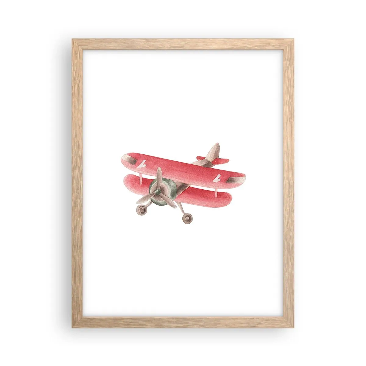 Pôster com moldura de carvalho claro - Pronto para voos altos - 30x40 cm