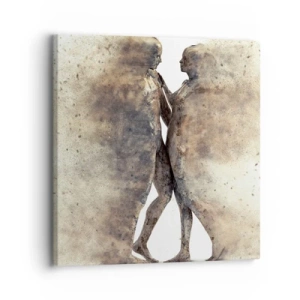 Quadro em tela - Do pó vieram para amar - 30x30 cm