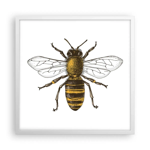 Pôster em moldura branca - Linda e boa - 50x50 cm