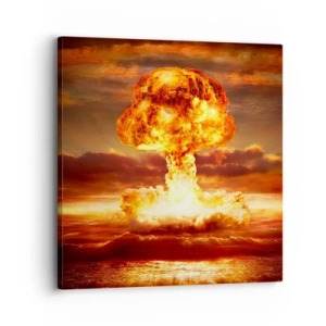 Quadro em tela - E o fim vai chegar - 30x30 cm