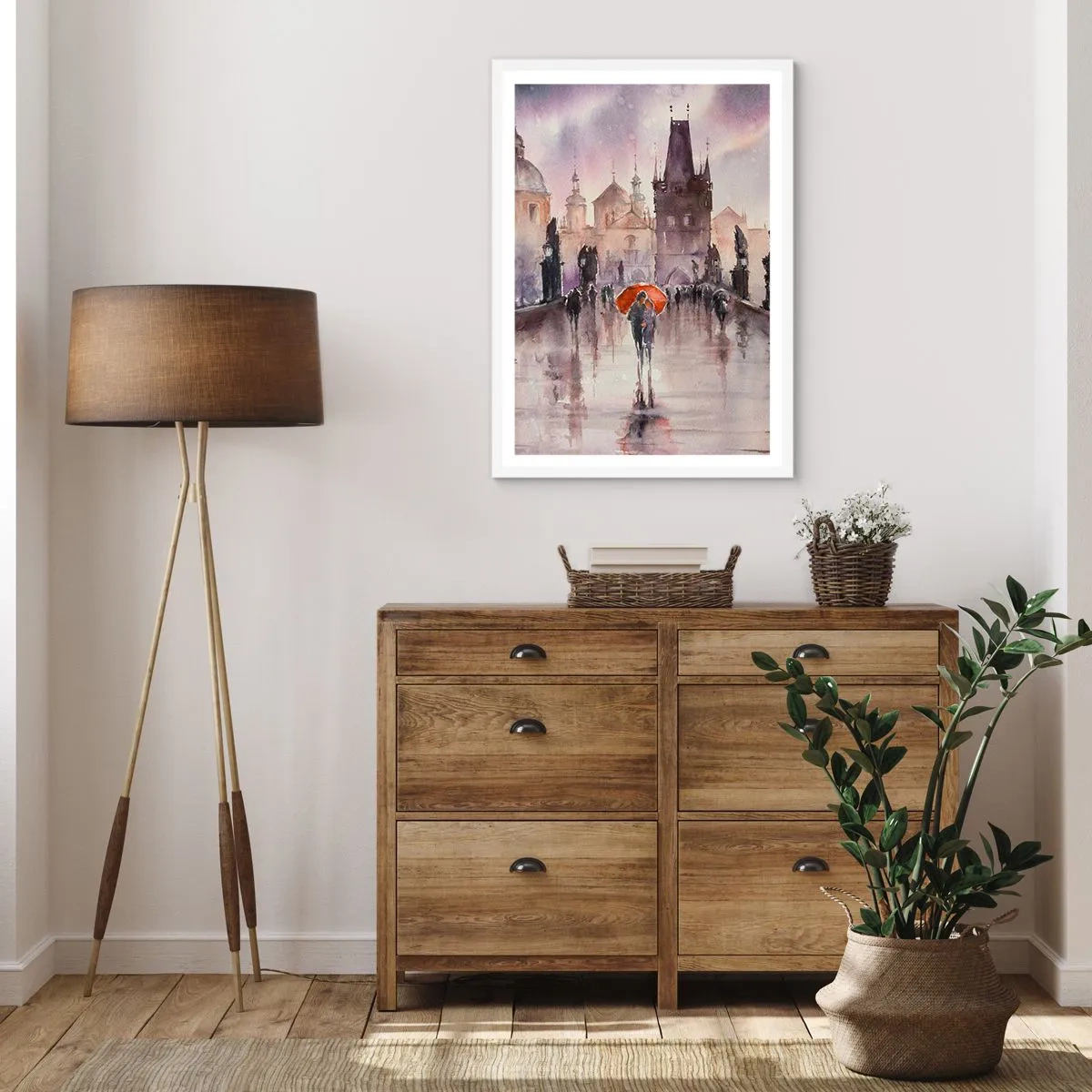 Pôster em moldura branca - Pessoas não mudam - 61x91 cm