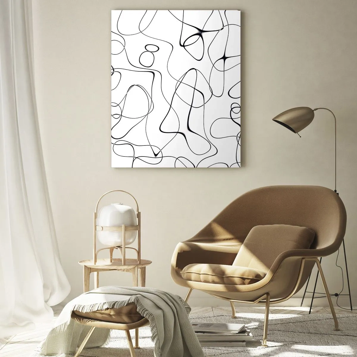 Quadro em vidro - Os caminhos da vida, as vicissitudes do destino - 50x70 cm
