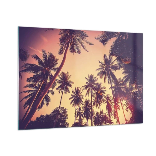 Quadro em vidro - Variação tropical - 100x70 cm