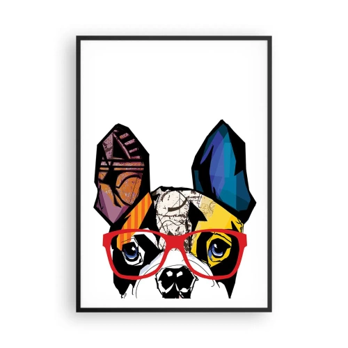 Pôster com moldura preta - Intelectual - 70x100 cm
