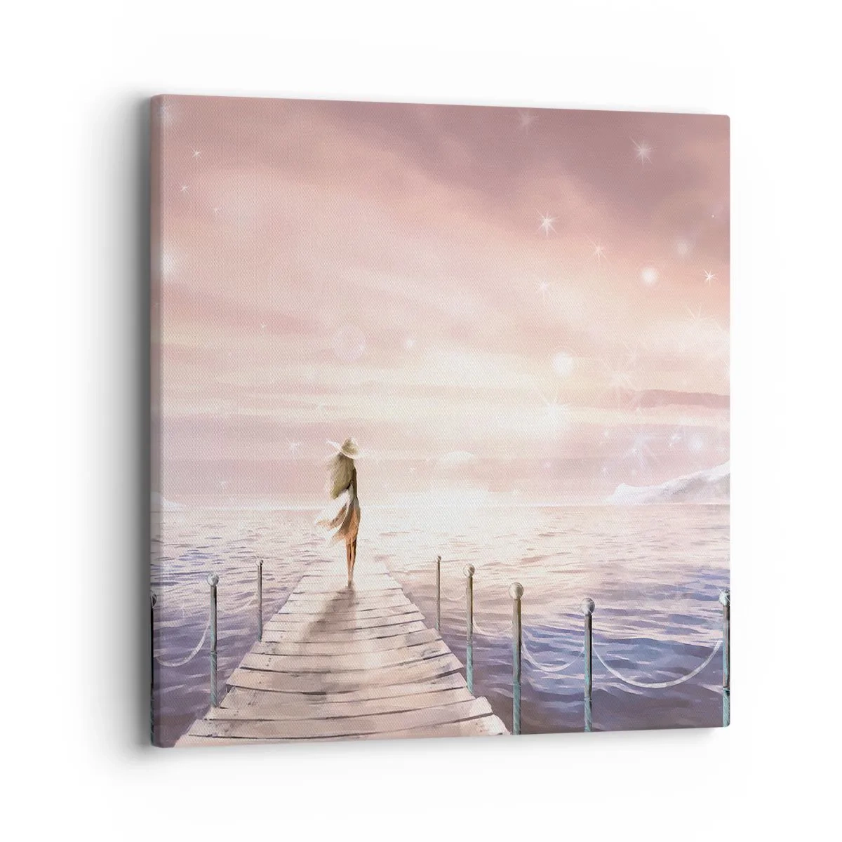 Quadro em tela - À luz de um sonho - 40x40 cm