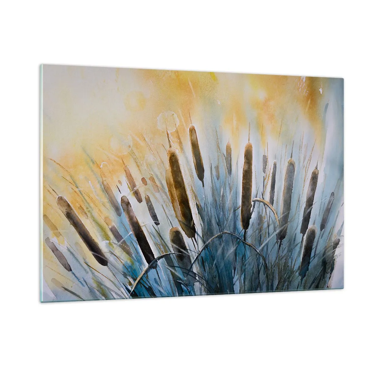 Quadro em vidro - O frio da água, o calor do sol - 120x80 cm