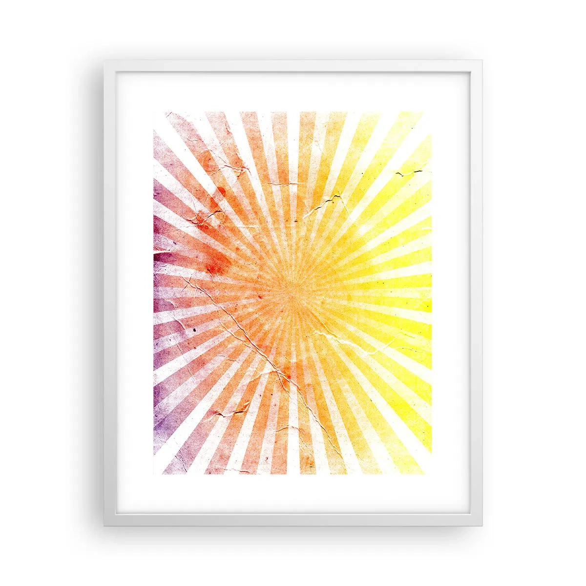 Pôster em moldura branca - Nasceres e entardeceres - 40x50 cm
