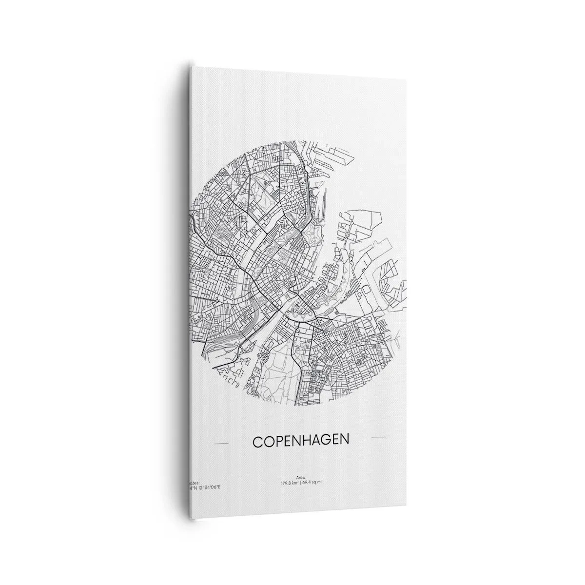 Quadro em tela - Anatomia de Copenhague - 65x120 cm