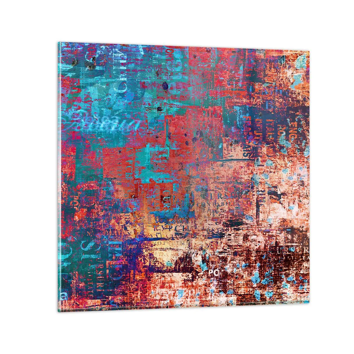 Quadro em vidro - Memória e esquecimento - 70x70 cm