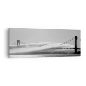 Quadro em tela - Navegando pelo Golden Gate - 140x50 cm