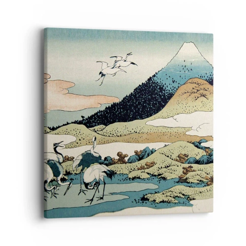 Quadro em tela - No espírito japonês - 40x40 cm