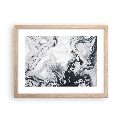 Pôster com moldura de carvalho claro - O Interior da Terra - 40x30 cm