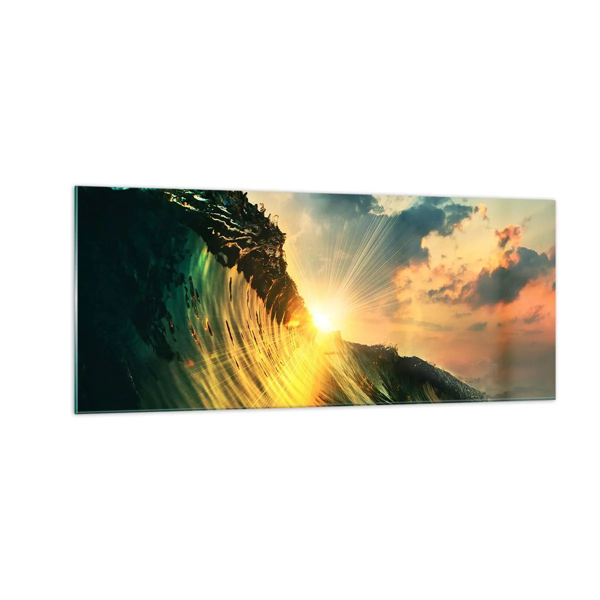 Quadro em vidro - Surfer, onde está? - 100x40 cm