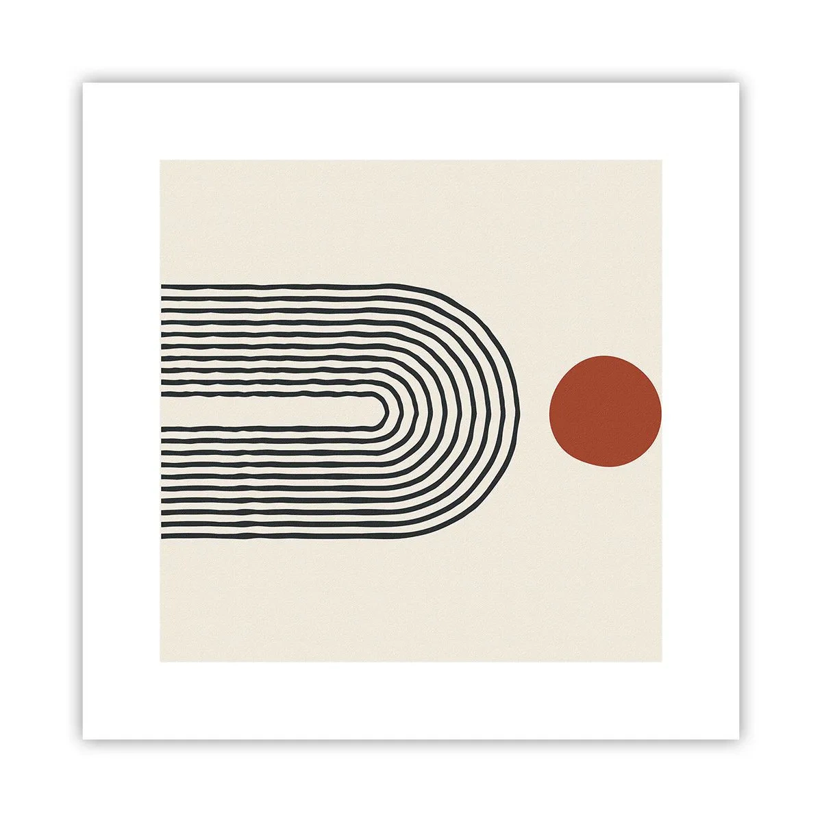Pôster - Magnetismo de formas e cores - 30x30 cm