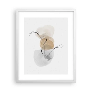 Pôster em moldura branca - Contas ao vento - 40x50 cm