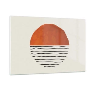 Quadro em vidro - No clima japonês - 120x80 cm