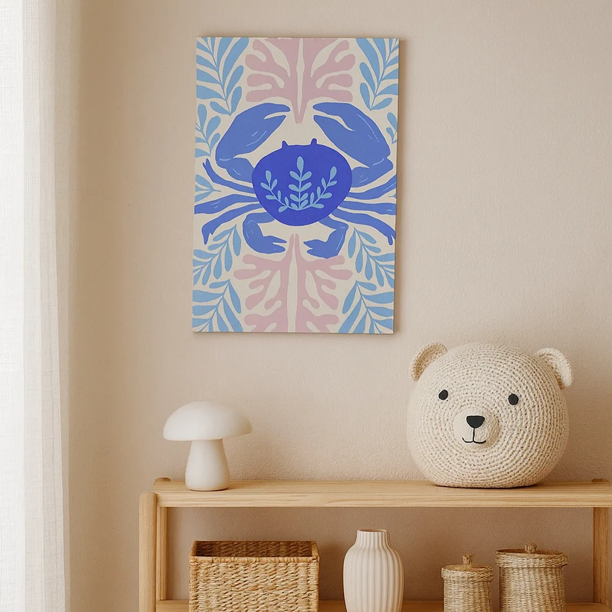 Quadro em tela - Como uma flor do mar - 50x70 cm