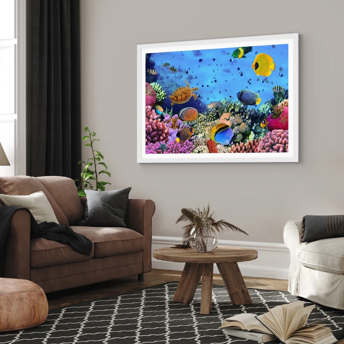 Pôster em moldura branca - E o que sabemos sobre a vida... - 70x50 cm