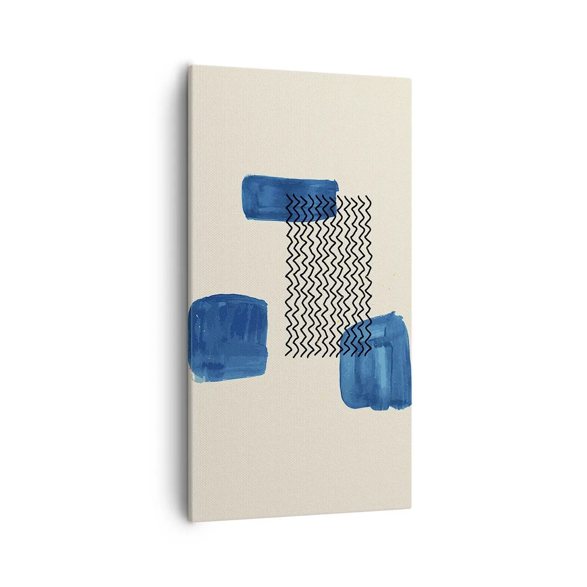 Quadro em tela - Quarteto abstrato - 55x100 cm