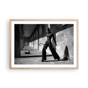 Pôster com moldura de carvalho claro - Elegância urbana - 70x50 cm