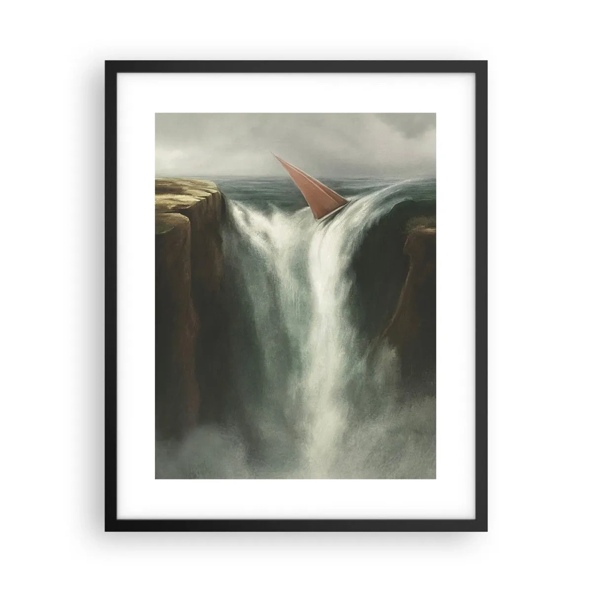 Pôster com moldura preta - Um aviso da vida - 40x50 cm