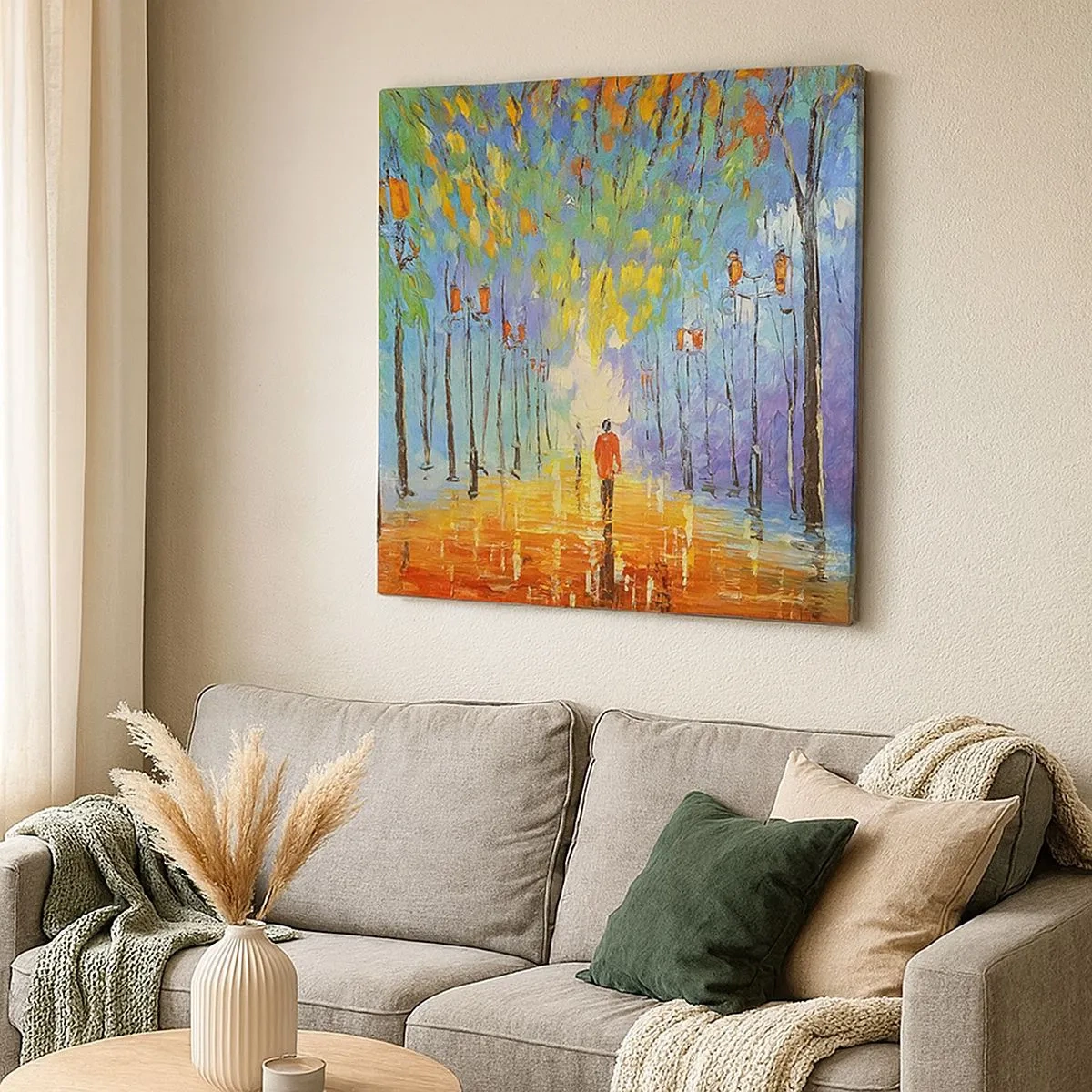 Quadro em tela - Canto nocturno da chuva - 30x30 cm