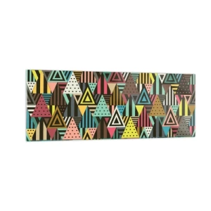 Quadro em vidro - Em ritmo para três - 140x50 cm