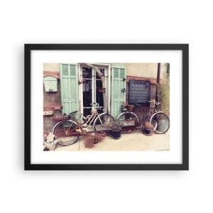 Pôster com moldura preta - Viva a província - 40x30 cm