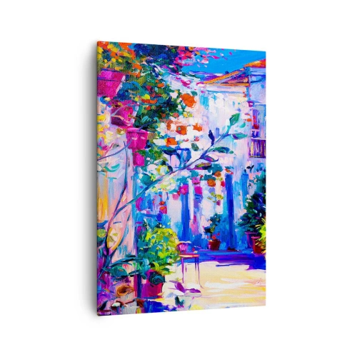 Quadro em tela - Impressão - rua italiana - 70x100 cm