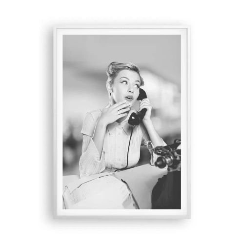 Pôster em moldura branca - Olá, estes são os anos 50. - 70x100 cm