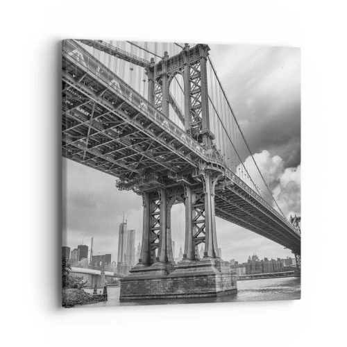 Quadro em tela - Ao coração da cidade - 40x40 cm