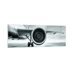 Quadro em vidro - Há poder! - 90x30 cm