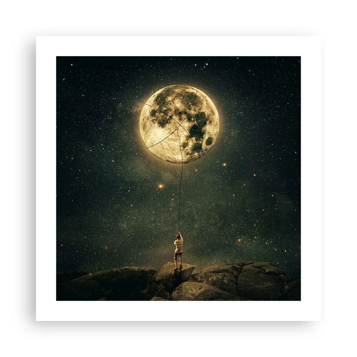 Pôster - Aquele que roubou a lua - 50x50 cm