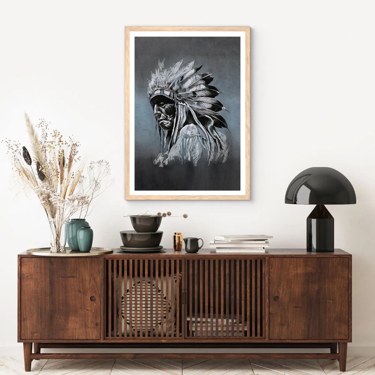 Pôster com moldura de carvalho claro - De volta às raízes - 30x40 cm