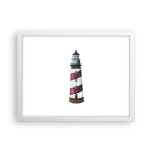 Pôster em moldura branca - Sempre em guarda - 40x30 cm