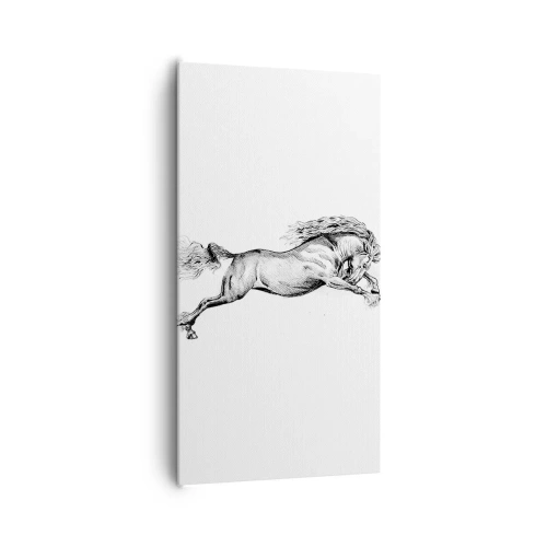 Quadro em tela - Parado a galope - 65x120 cm