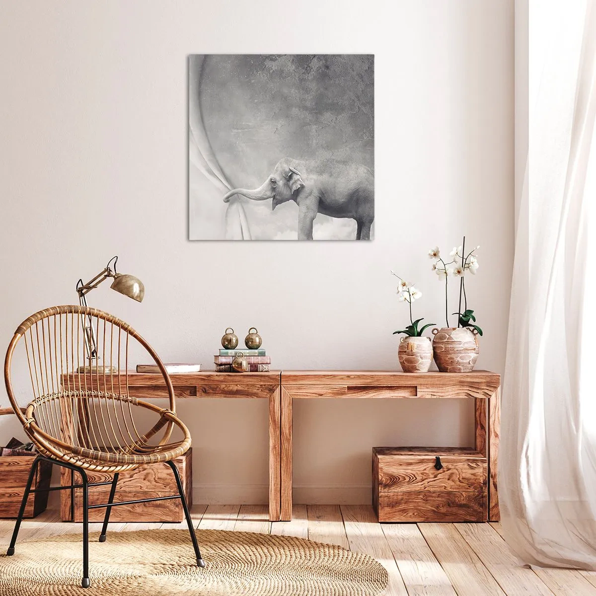 Quadro em tela - Desvendando o mistério - 30x30 cm