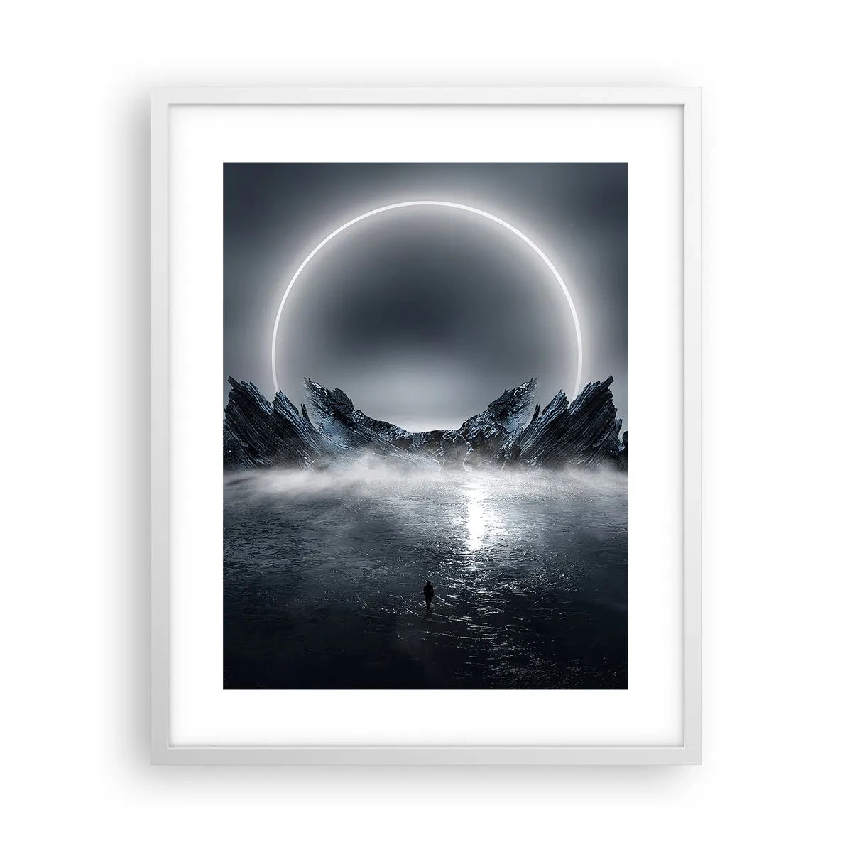 Pôster em moldura branca - O fim da história - 40x50 cm