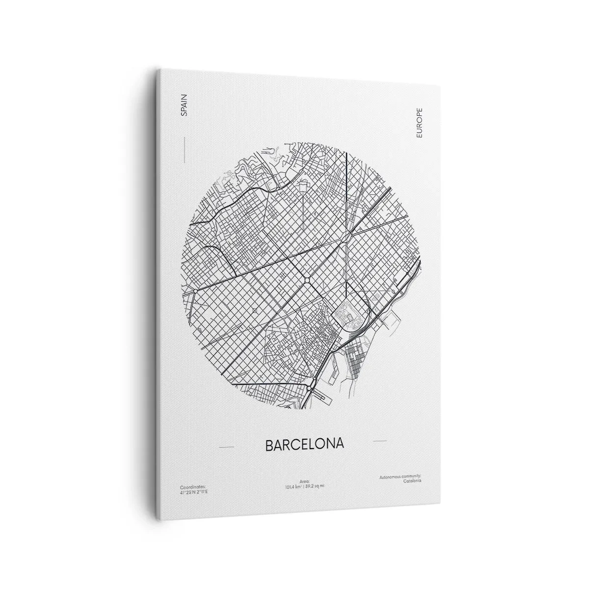 Quadro em tela - Anatomia de Barcelona - 50x70 cm