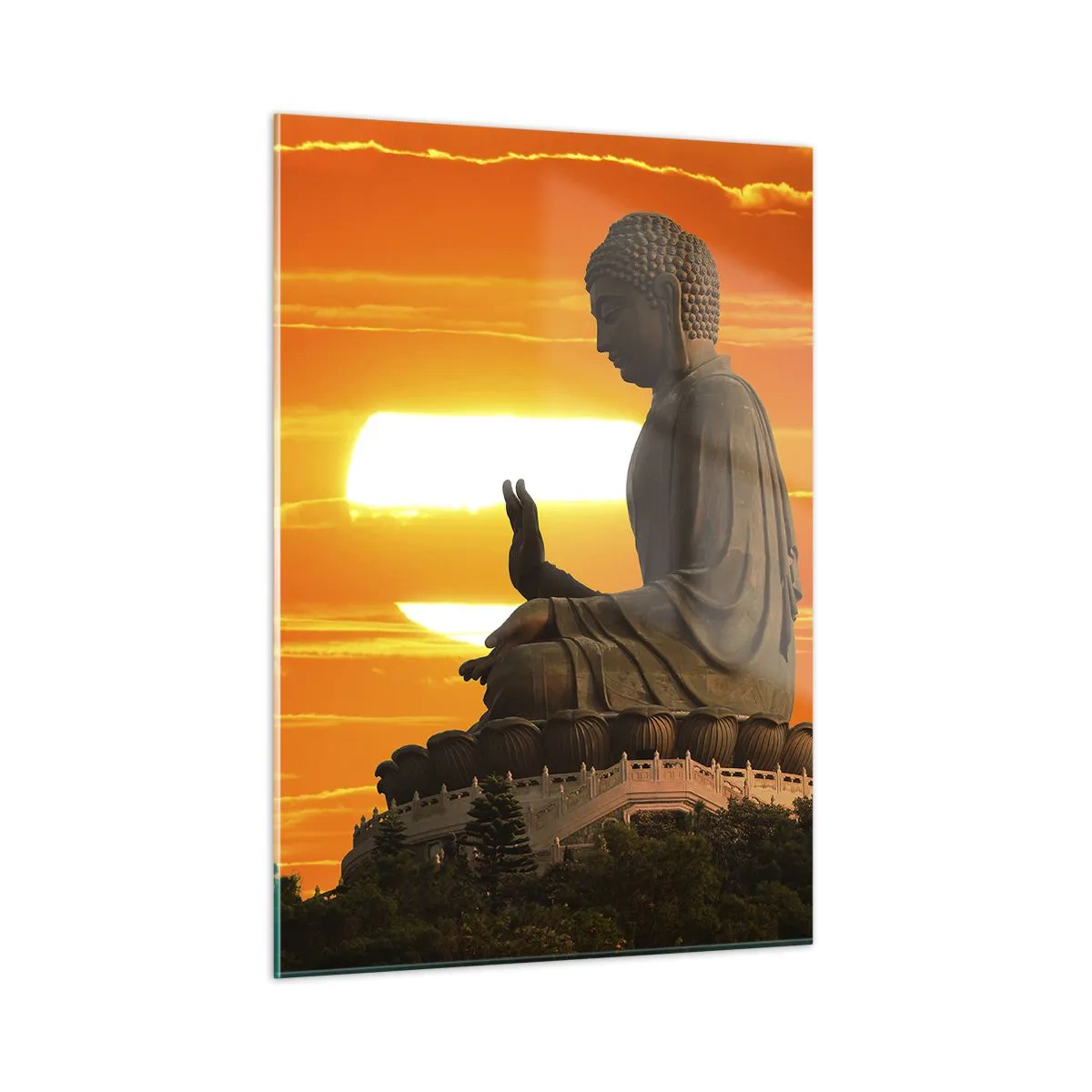 Quadro em vidro - Sem medo do mundo - 50x70 cm