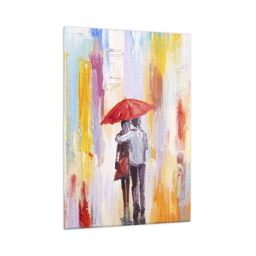 Quadro em vidro - Que continue a chover - 50x70 cm