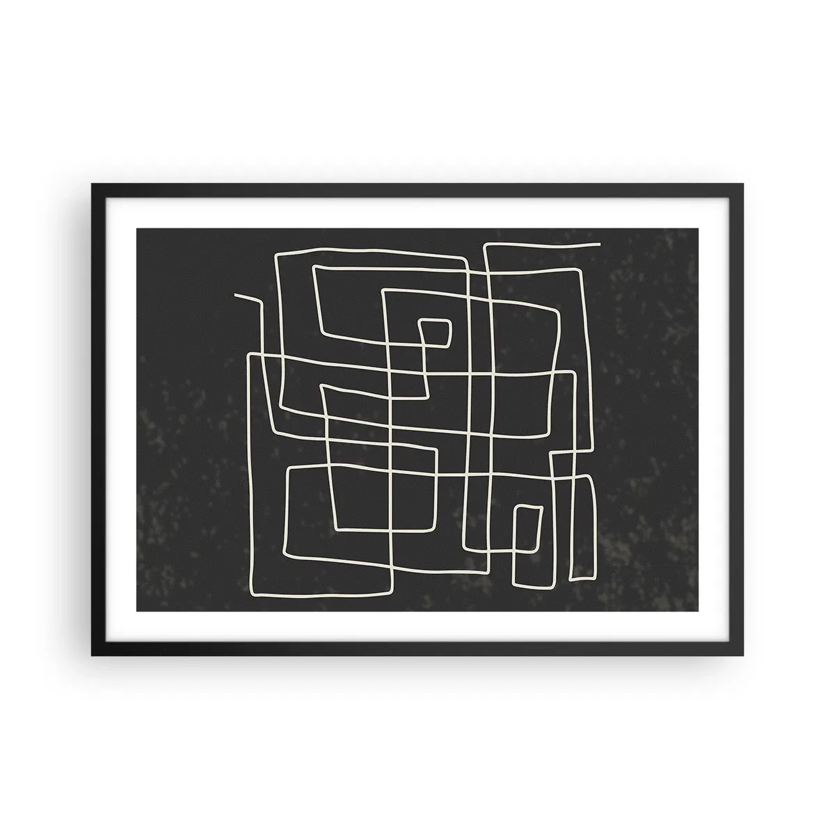 Pôster com moldura preta - Não é tão simples - 70x50 cm