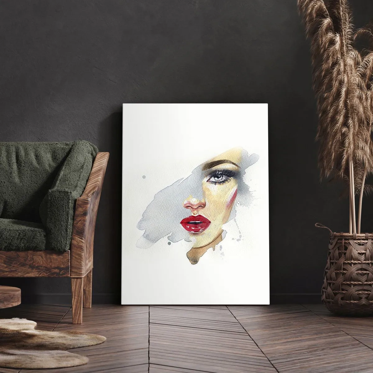 Quadro em tela - Reflexão numa gota de água - 50x70 cm