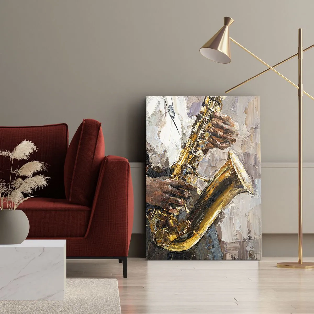 Quadro em tela - Hora do solo - 50x70 cm