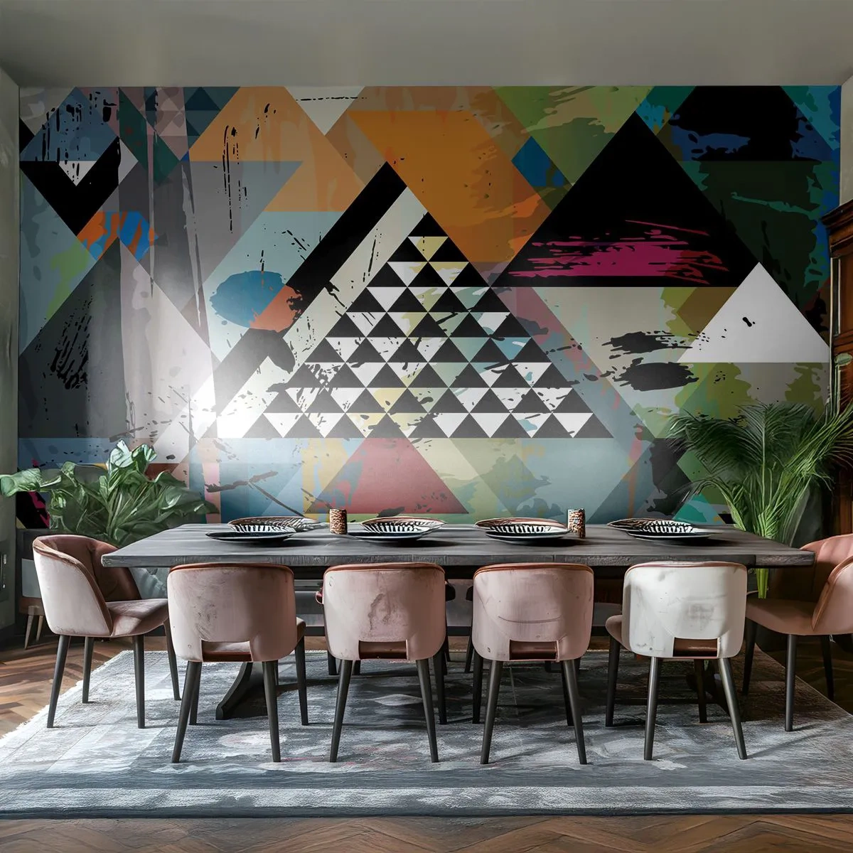 Papel de Parede Standard Eco - Como é simples - Abstração, Pedaço, Gráficos - 200x140 cm