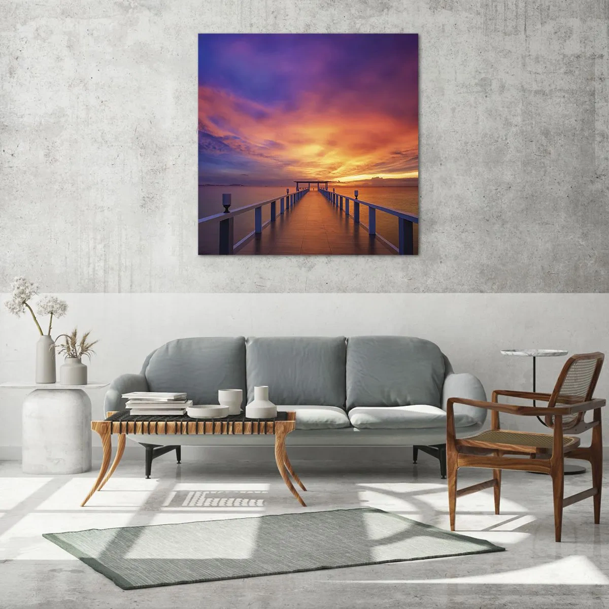 Quadro em vidro - Sem fim - 60x60 cm